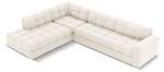 Ecksofa JUSTIN 5 Sitzplätze Beige