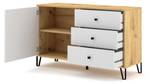 Sideboard BILBAO SB123 1D3D Beige - Weiß