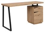 Bureau traditionnel GOTAMA Noir - Bois manufacturé - 60 x 75 x 140 cm