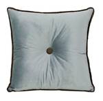 Coussin décoratif carré en velours Gris