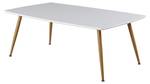 Table basse PLAZA CT70 Beige - Blanc