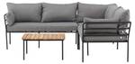 Lounge-Set Penh 2-teilig Grau - Holz teilmassiv - 65 x 32 x 65 cm