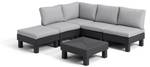 Loungeset Elements Grau - Kunststoff - 74 x 80 x 200 cm