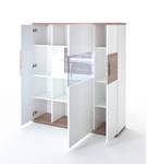 Highboard Lorenz 2 Weiß - Holzwerkstoff - Kunststoff - 120 x 135 x 37 cm