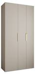 Armoire à portes battantes Como 4 Beige - Doré - 120 x 50 cm