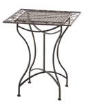 Table de jardin Asina Marron - Métal - 60 x 72 x 60 cm