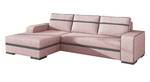 Eckcouch NERIN L Schwarz - Pink