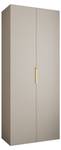 Drehtürenschrank Como 4 Beige - Gold - 100 x 50 cm