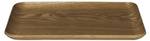 Tablett Wood Braun - Holzwerkstoff - Holz teilmassiv - 20 x 2 x 27 cm