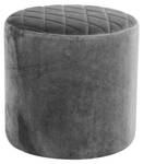 Tabouret Ejstrup Gris - Textile - 34 x 36 x 34 cm