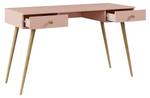 Schreibtisch Febog Pink - Holzwerkstoff - 135 x 79 x 54 cm