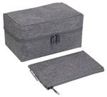 Organisateur d'accessoires TRAVEL Gris - Textile - 13 x 12 x 22 cm