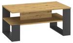 Table basse Nemo Marron - Gris - Bois manufacturé - 90 x 40 x 50 cm