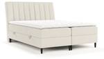 Premium Boxspringbett Merton Beige - Breite: 140 cm