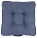 Coussin matelassé d'exterieur Salvador Bleu - Textile - 45 x 7 x 45 cm
