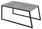 Satztisch Hyllestad 2er Set Schwarz - Grau - Holzwerkstoff - Metall - 50 x 38 x 50 cm