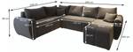 Ecksofa MADISON XL L-S Hellgrau - Ecke davorstehend links