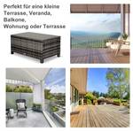 Gartentisch 867-046 Grau - Polyrattan - 50 x 39 x 85 cm