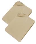 Spannbettlaken PREMIUM Beige - Breite: 150 cm - Anzahl Teile im Set: 2