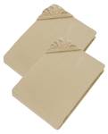 Spannbettlaken PREMIUM Beige - Breite: 150 cm - Anzahl Teile im Set: 2