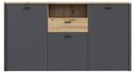 Sideboard Leone 4 Grau - Holzwerkstoff - 158 x 87 x 42 cm