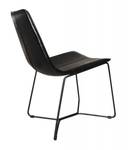 Lot de 2 chaises noires Noir - Cuir synthétique - 47 x 83 x 60 cm