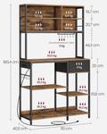 Standregal Bonita Braun - Holzwerkstoff - 40 x 180 x 110 cm