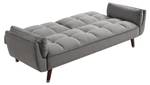 Canapé convertible GULCAN Gris - Textile - 90 x 82 x 211 cm