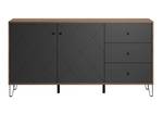 Sideboard Montez 3 Grau - Holzwerkstoff - 40 x 76 x 183 cm