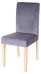 6x chaise de séjour Littau  (lot de 6) Gris - Textile - 43 x 90 x 56 cm