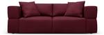 Sofa TYRA 3 Sitzplätze Bordeaux