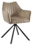 Chaise IZIALI Lot de 2 Beige - Textile - 60 x 83 x 60 cm