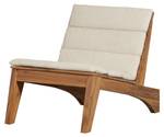 Loungesessel Outdoor Kenai Beige - Holzwerkstoff - Holzart/Dekor - 65 x 73 x 100 cm