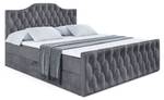 Boxspringbett VILA-1-Z Steingrau - Breite: 140 cm - H4