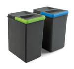Recycle Behälter für Küchenschublade, Grau - Kunststoff - 17 x 36 x 23 cm