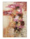 Acrylbild handgemalt Sweet as Sugar Pink - Massivholz - Textil - 80 x 120 x 4 cm