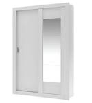 Armoire PETTERI Blanc - Bois manufacturé - 52 x 219 x 152 cm