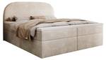 Boxspringbett ZEN mit Bettkasten Beige - Creme - Breite: 160 cm - H2