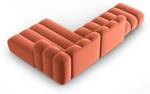 modulares Ecksofa LUPINE 5 Sitzplätze Hochglanz Rot