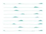Bouteille 700ml Ocean Waves - CARRY Bott Bleu - Verre - 8 x 30 x 8 cm