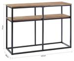 Table Console FSB42-Q Marron - Bois manufacturé - 107 x 77 x 36 cm