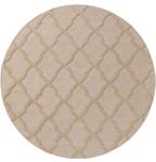 Tapis de laine Windsor Blanc - Fibres naturelles - 120 x 1 x 120 cm