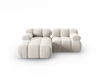 modulares Ecksofa BELLIS 3 Sitzplätze Hochglanz Beige