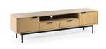 TV-Schrank Nordic Schwarz - Massivholz - 170 x 45 x 40 cm