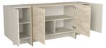 Sideboard mit Granit Optik Beige - Holzwerkstoff - 180 x 75 x 46 cm