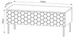 Couchtisch HEXA CT120 Weiß