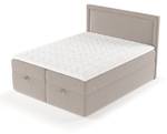 Premium Boxspringbett Pao Braun - Breite: 140 cm