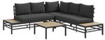 Gartenlounge Set 84G-239V00GY Grau - Textil - 70 x 77 x 155 cm