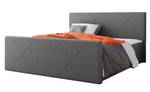 Boxspringbett Milano 4 Grau - Breite: 145 cm