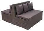 Poly-Rattan 2er Sofa G16 (2er Set) Grau - Kunststoff - Polyrattan - 119 x 85 x 69 cm